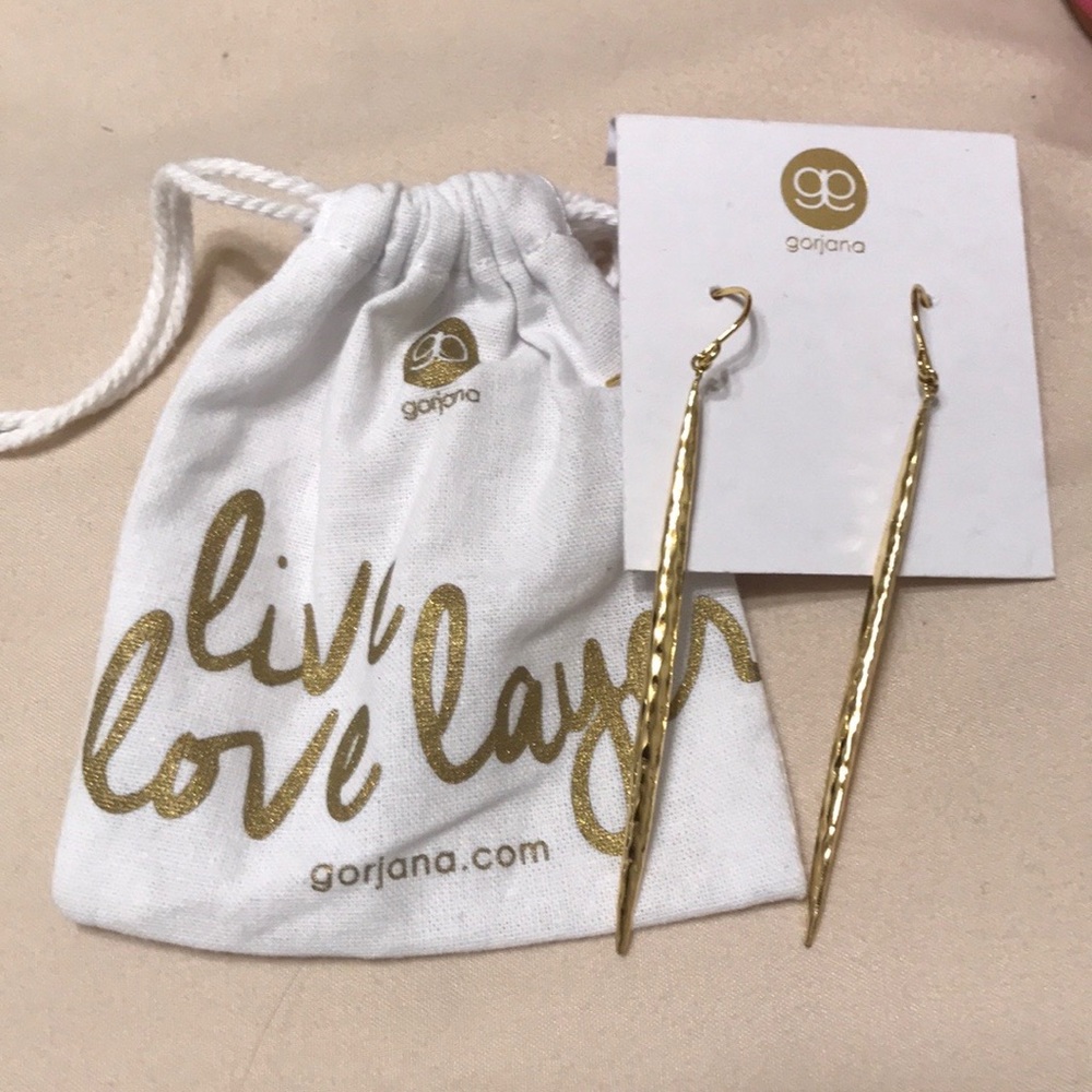 gorjana gold drop earrings